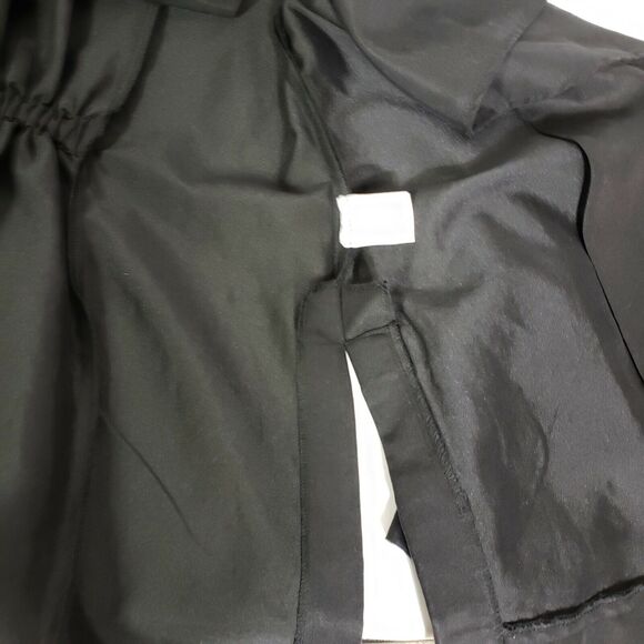 TOBI Womens Jacket Medium Drapey Waterfall Open Front Pockets Black Tencel Blend - Picture 10 of 10